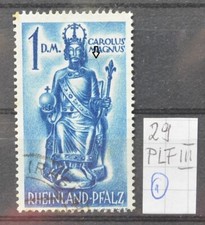 1948 Deutschland (Sorte Plattenfehler) Occ.Fra.Rheinland-Pfalz gebraucht (Dwei114
