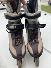 Vibes Men's High Impact ALU Chassis Rollerblades - 8- Gray Black Red