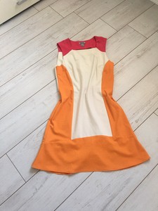 orange races dress