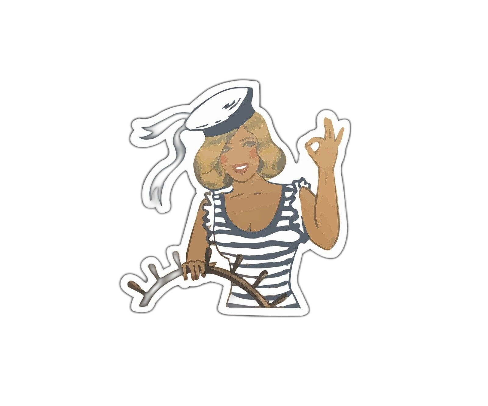 Sailor Girl Sticker Decal