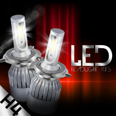 2X CREE H4 238W 48800LM HI-LO Beam COB LED Headlight Bulbs HB2 9003 6500K KIT