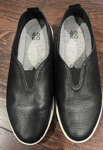 Scarpa da passeggio ABEO donna VIRGE supporto arco plantare ortopedico pelle nera taglia 10 - Foto 2 di 7