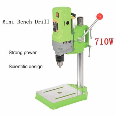 Mini Drill Press Bench Small Electric Drill Machine Work Bench 220V 710W
