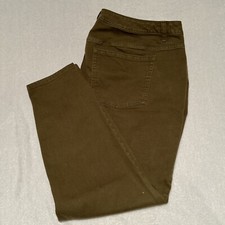 Lane Bryant Pants Loden Green Mid Rise Straight Leg Pants Size 26