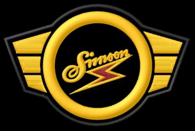 Aufnäher für Fans SIMSON logo SR1 SR2 SR4 SR50 S50 SR80 Spatz Star patch