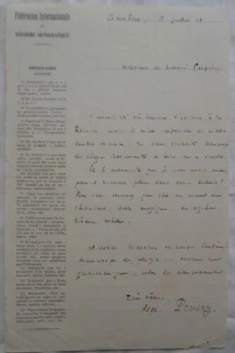 Lettres de collection restauration