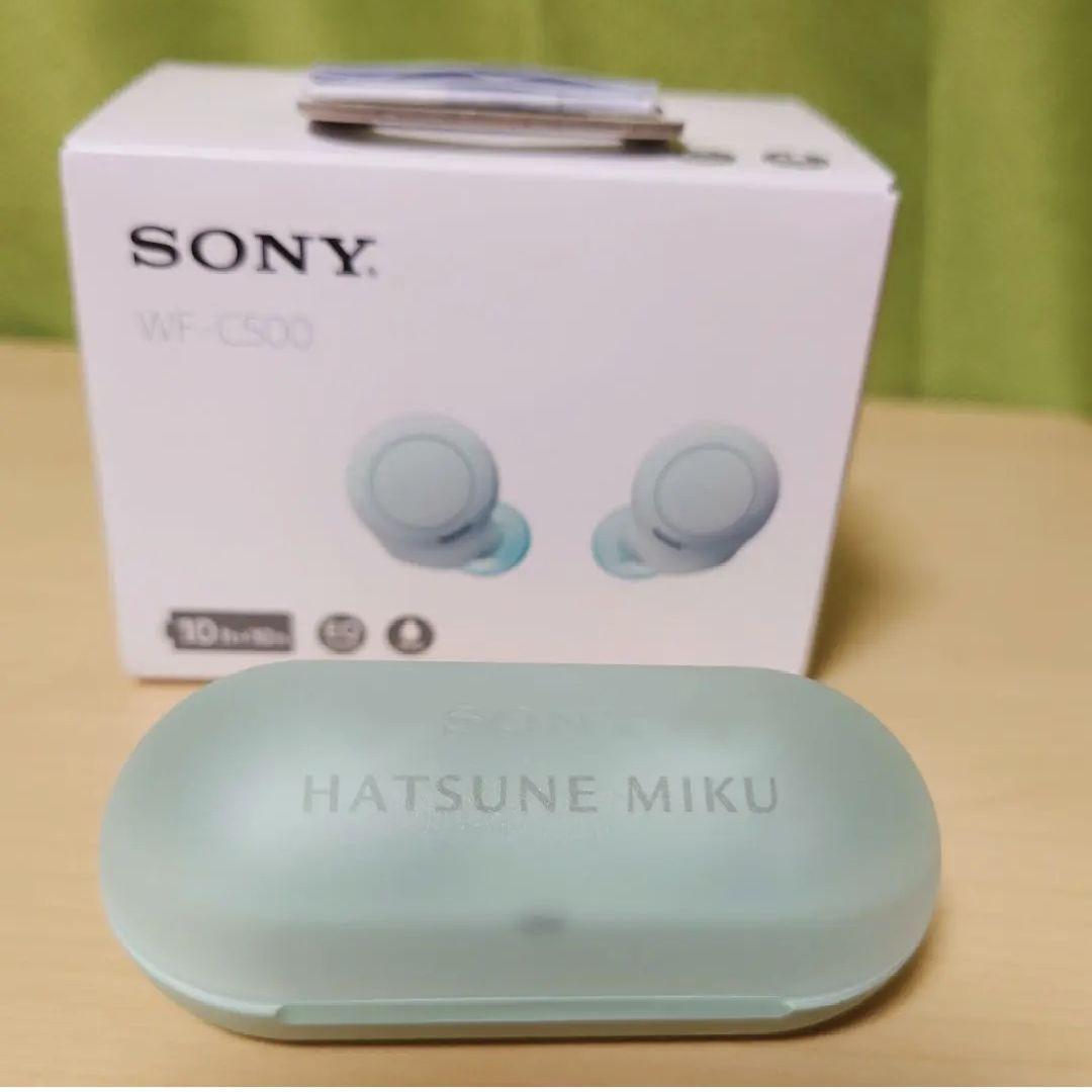Hatsune Miku SONY Wireless Earphone Headset WF-C500/MK Super Hatsune Miku SONY Wireless Earphone Headset WF-C500/MK Super