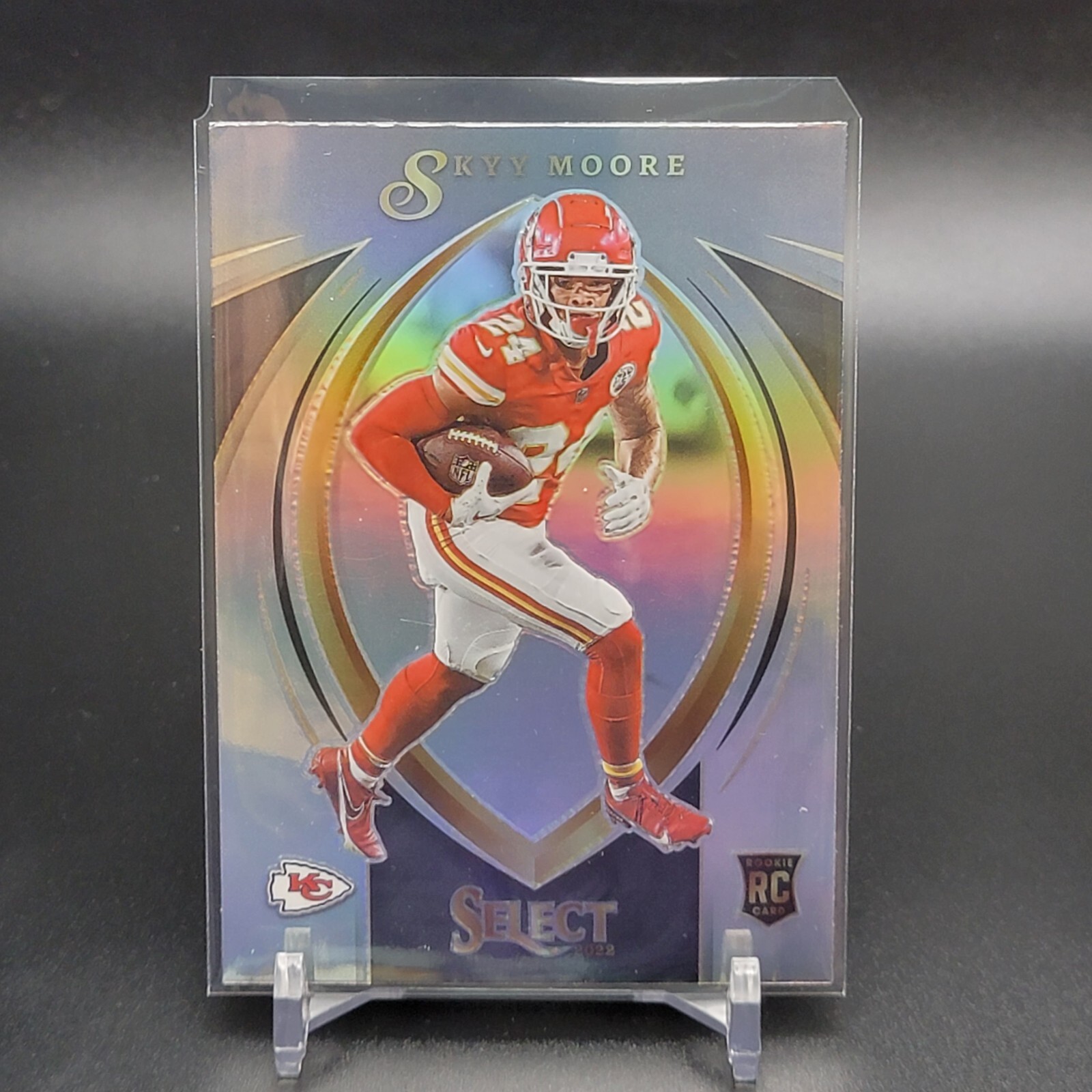 2022 Select SKYY MOORE #SCR-19 Certified Rookie SILVER HOLO PRIZM SSP RC Chiefs