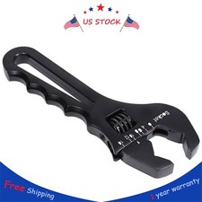 Llave ajustable negra Llave de herramienta de aluminio 3AN-16AN para montaje de extremo de manguera NUEVO