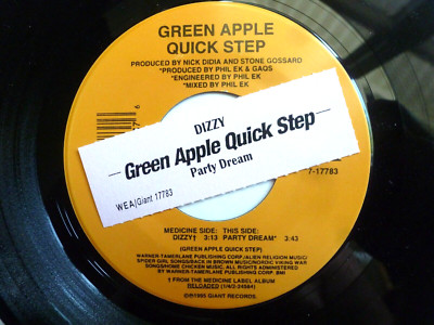 GREEN APPLE QUICK STEP 45 RPM 7'' VINYL - Dizzy W/TITLE STRIP
