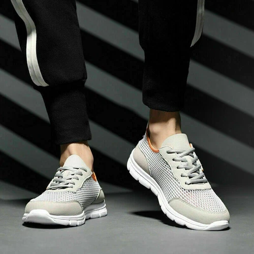 Herren Sommer Mesh Atmungsaktiv Freizeit Sports Sneaker Laufschuhe Turnschuhe T1 - Bild 8 von 14