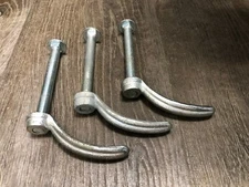 3 OMAHA STANDARD GRAIN BODY HANDLE 1/2" THREADS 5" CARRIAGE BOLT 