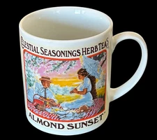 Celestial Seasonings Mug Vintage 1983 Herbal Tea Almond Sunset Coffee Cup Clean!