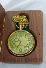 Watch elgin vintage pocket Collectible Antique Brass Pocket Watch W/ Box GIFT