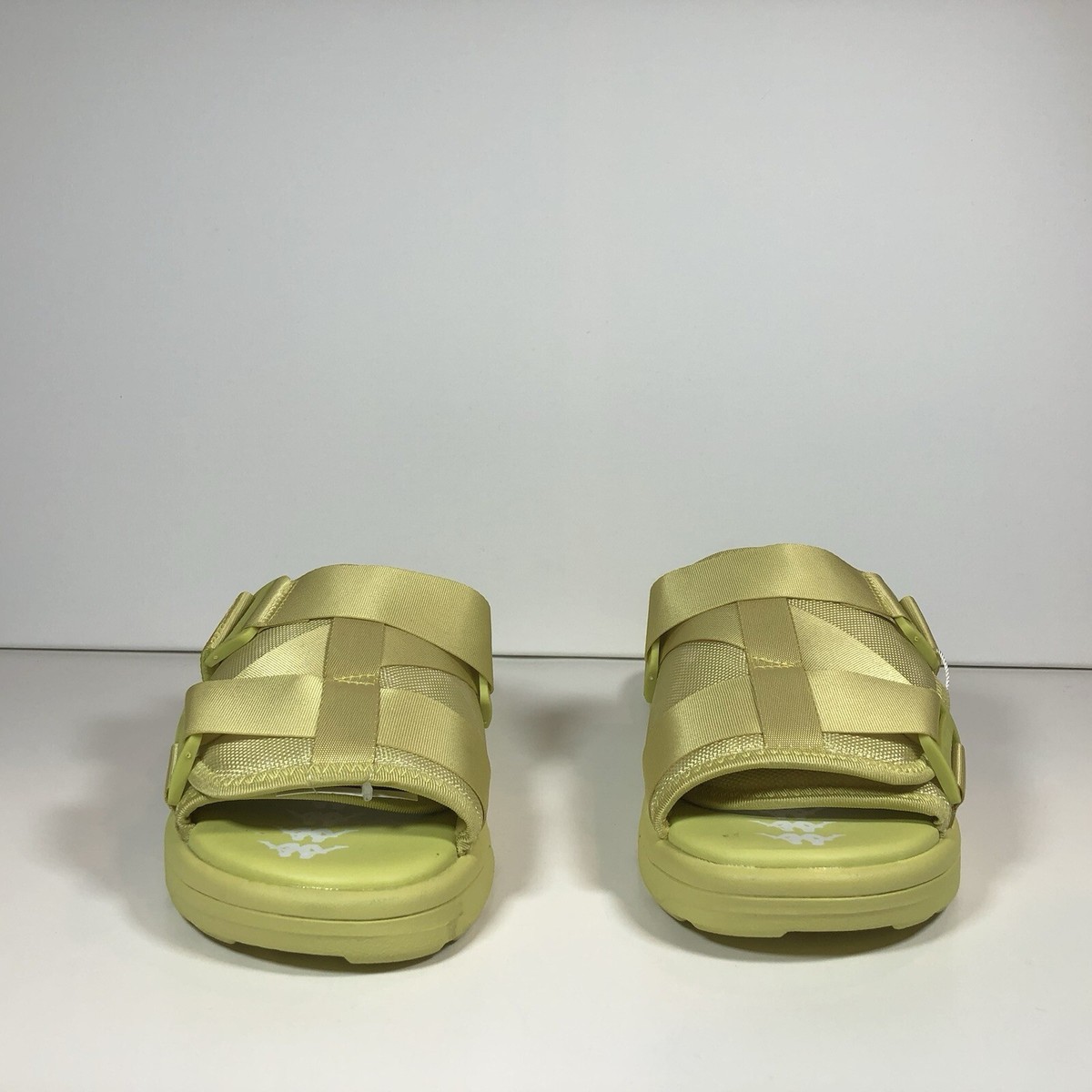 Kappa 222 Banda Aster 4 Sandals Slides Unisex Men’s Green Sage White NWT Kappa 222 Banda 4 Sandals Slides Green Sage White 351554W  main image 2