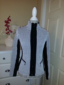 black and white square jacket