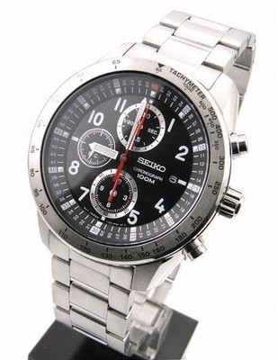 Seiko Chronograph 100m Stainless Steel Men's Watch SNDB59P1 | eBay