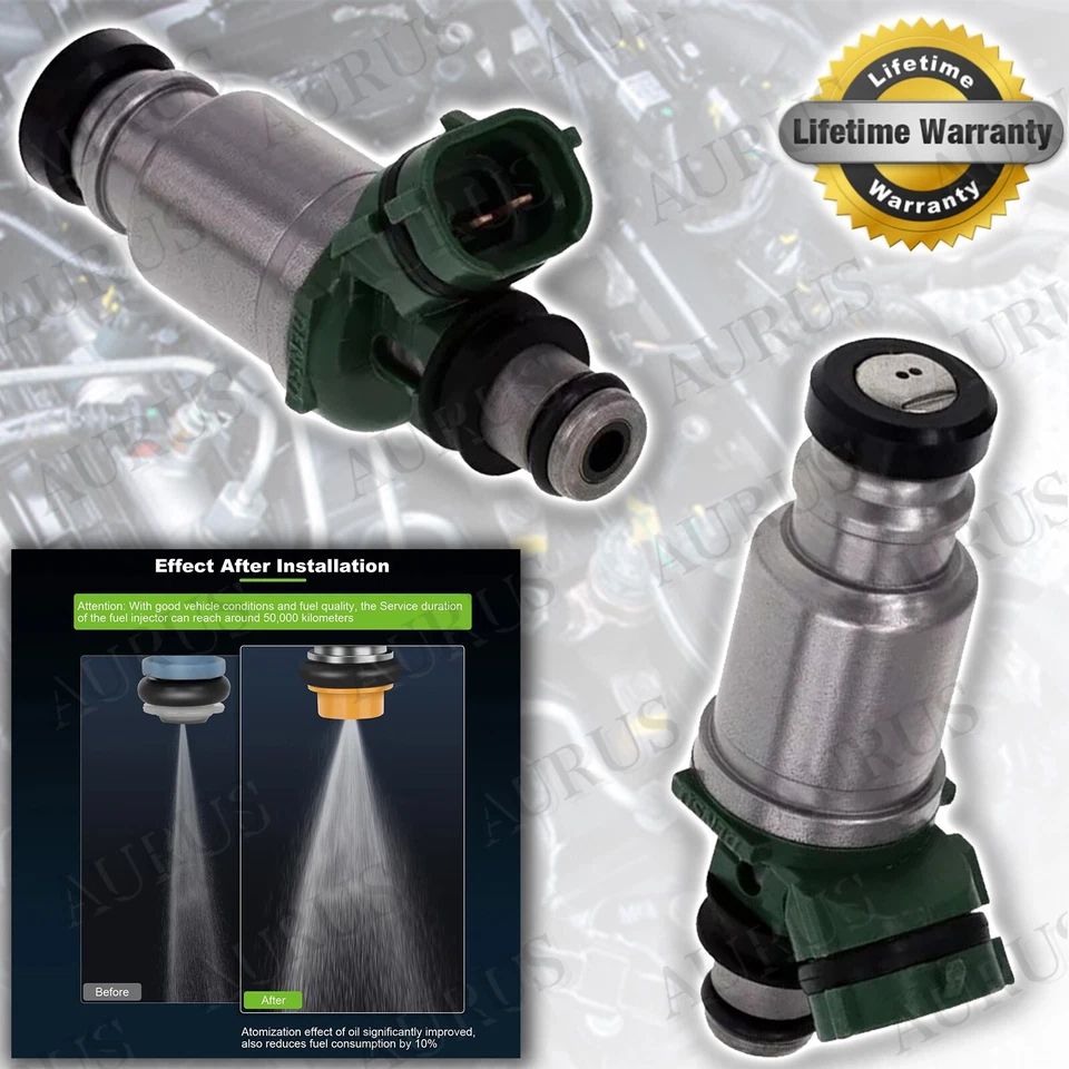 4 inyectores de combustible OEM DENSO para 1996 1997 1998 1999 Toyota Celica 2,2 L 2325074100 Foto 3 de 4