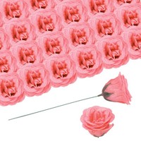 50 StüCk Glitzerrosen KüNstliche Blume,GefäLschte Rosen Mit 50 Stielen,Hellrosa