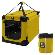 Maelson Soft Kennel Safran Gelb + Treatee Mag Pouch - Transportbox und Leckerli-