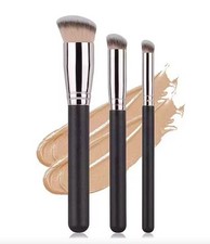 3pcs Foundation Concealer Brush Premium Nose Contour  Blusher Flawles Under Eye