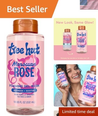 Moroccan Rose Nourishing Foaming Gel Wash 18 oz - Hydrating Luxury Body Cleanser