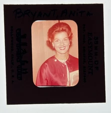 1960's Actress Anita Bryant ORIGINAL PHOTO 35MM SLIDE TRANSPARENCY #401