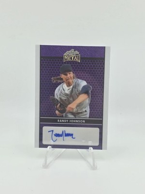 2024 Leaf Metal Randy Johnson Auto 4/7 PURPLE PRIZM MARINERS D-BACKS HOF SP