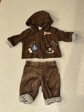Disney Baby 2010 2 Piece Mickey Mouse Newborn Sweatsuit Winter Theme Zip up