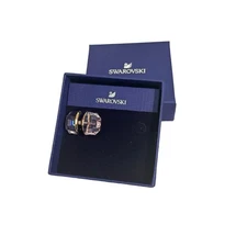 Swarovski Lucent stud earring SINGLE, Pink, Rose gold-tone plated