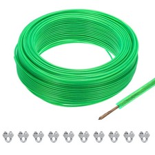 Câble en acier galvanisé vert vinylé 9/64 328ft pour 10PCS manchons boucle M5