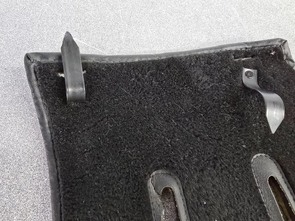 NICE USED ORIGINAL PORSCHE 911 930 BLACK CARPETED DRIVERS PEDAL FLOOR MAT - Image 4 of 4