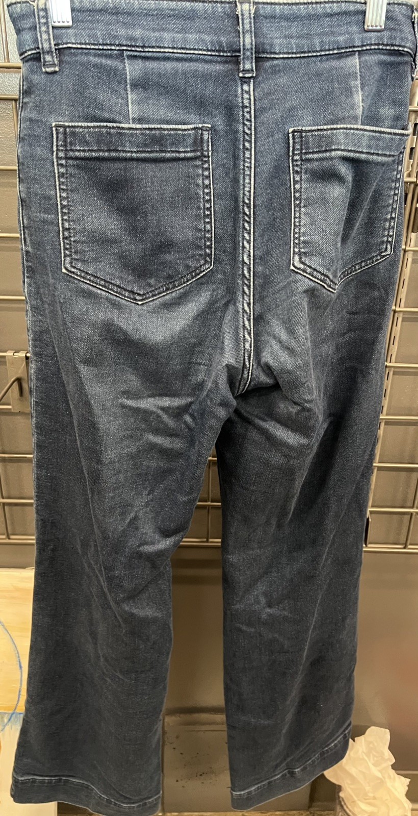 Faherty Blue Denim Jeans Button Zip Patch Pocket … - image 6