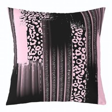 Pink Black Reversible Throw Pillow Covers 20 x 20" x 20" Pack of 1 Multi 25