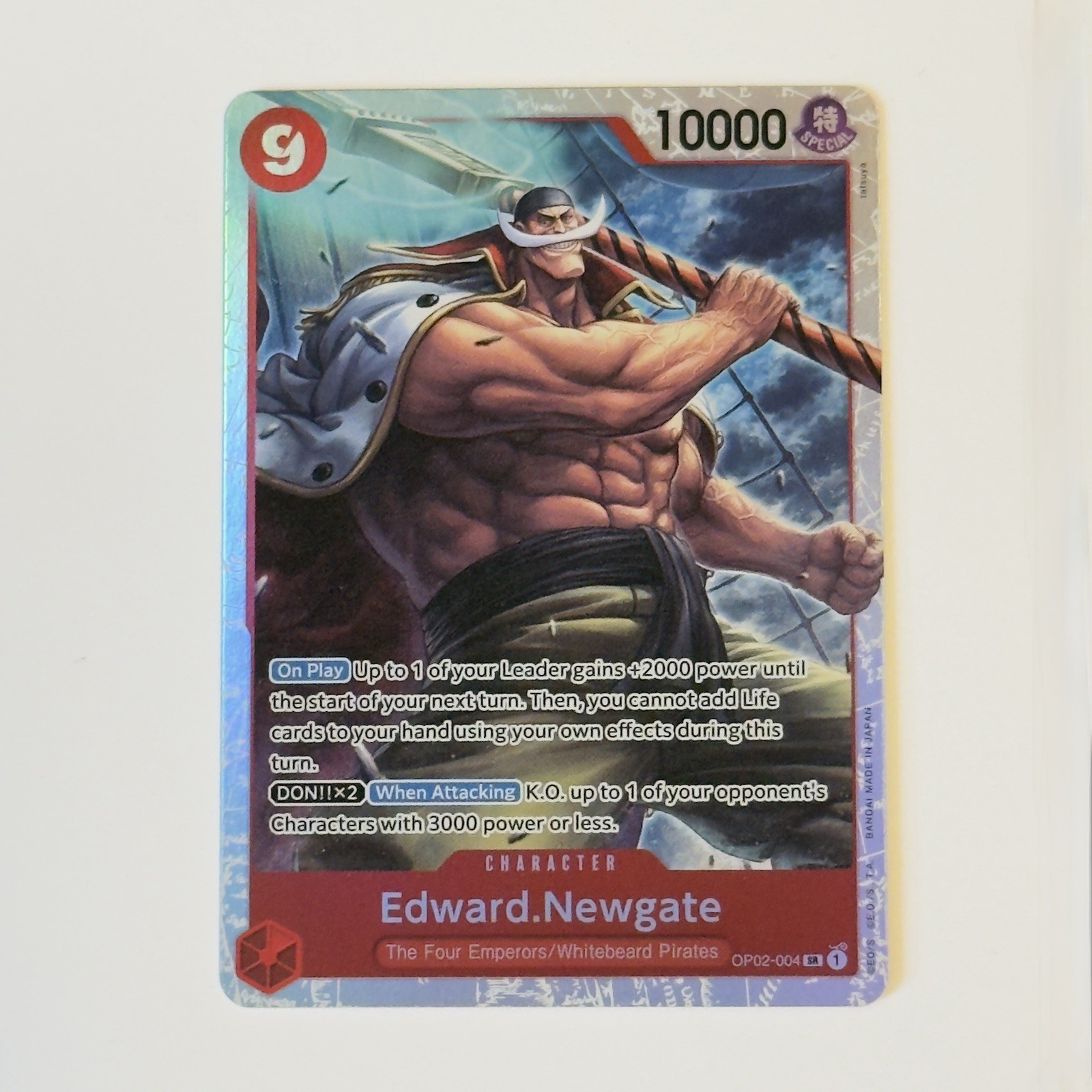 Edward Newgate SR OP02-004 - Paramount War - One Piece TCG - English