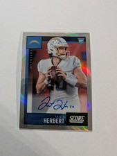 2020 Panini Chronicles Justin Herbert Score Rookie Auto /75 NM