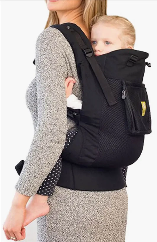LÍLLÉbaby CarryOn Airflow Carrier Charcoal Black, 6 MO+