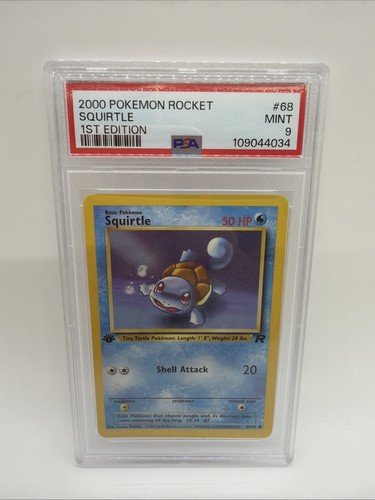 Squirtle (1st Edition) graded PSA 9 for sale on eBay