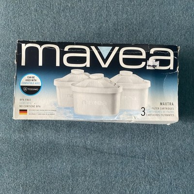 Mavea Water Filter Cartridges Replacement Filters Pack of 3 SEALED Box
