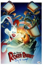 Gary K. Wolf signed 11x17 Poster Creator - Who Framed Roger Rabbit