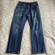 Ariat FR Low Rise M4 Boot Jeans Mens 30x30 CAT2 2112 Workwear Distressed Y2K