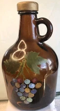 Hand Painted Whiskey Jug