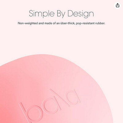Great Gift Pink Bala 8 inch Non Weighted Ball Pilates Barre Yoga Free Pump New