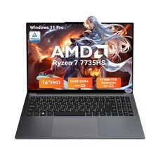 Blackview GamiBook 6 Gaming Laptop 16" AMD Ryzen 7 7735HS 16GB 512GB Win 11 …