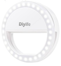 Portable Selfie Ring Light Rechargeable Clip-on 40LED Fill Light for Smart Phone