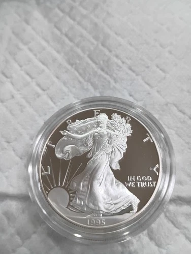 1995 American Silver Eagle Proof Coin. Excellent Possible Proof 70