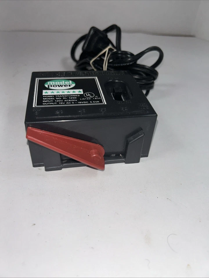Model Power HO Scale Hobby Train Transformer RL-1250 Untested - Image 4 of 4