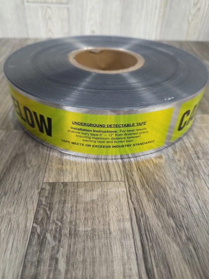 Underground Detectable Tape 2" Caution Buried Gas Line Below 1000 ft ??Unknown?? - Image 2 of 4