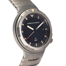 IWC Porsche Design Ocean 2000 Titanio 3524 Quadrante Nero 2000m Subacqueo Giappone JP
