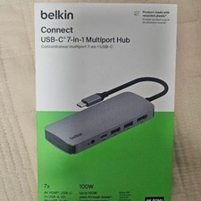 Belkin USB-C 7-in-1 Multiport Hub New